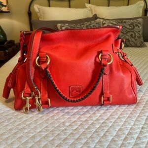 Dooney & Bourke Large Florentine Satchel in STRAWBERRY